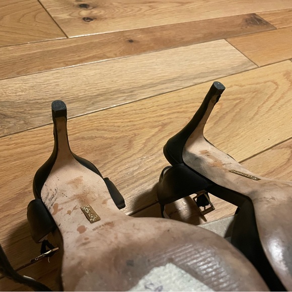 Women’s black ankle strap heels - Picture 5 of 6